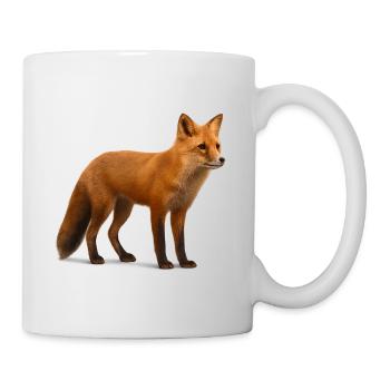 Renard roux à la lumière de la nature - Mug blanc - blanc - Droite