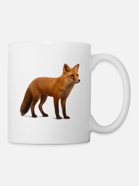 Rotfuchs im Licht der Natur - Tasse - Weiß