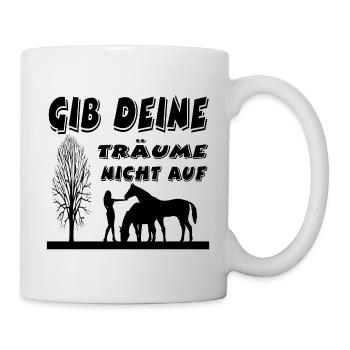 Chevaux - Mug blanc - blanc - Droite