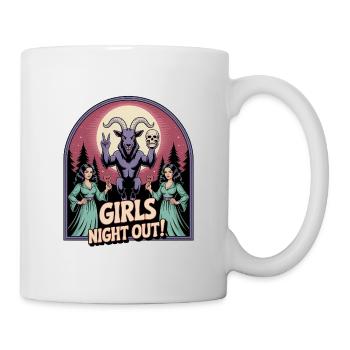 Girls Night out - Funny Satanism T-Shirt - Mug - white - Right