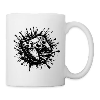 Ink war on the gamepad Energy on Analog - Mug - white - Right