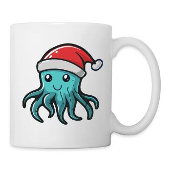 Méduse Noël - Mug blanc - blanc - Droite