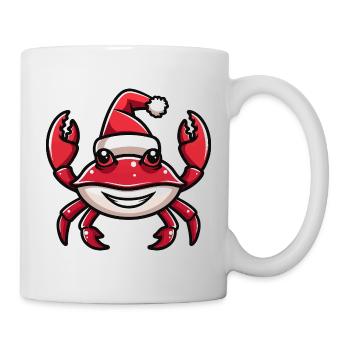 Crabe Crabe Noël - Mug blanc - blanc - Droite
