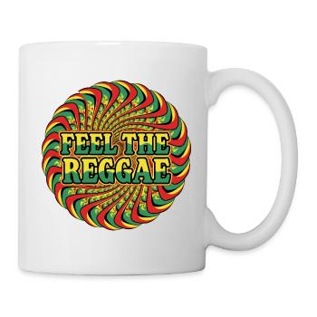 Feel the Reggae Psychedelic Circle - Mug - white - Right
