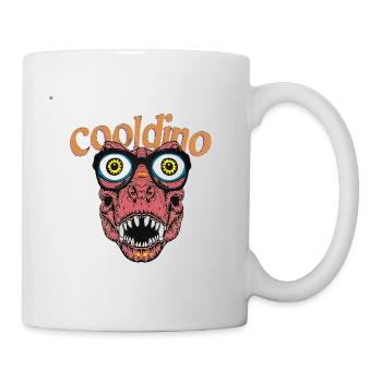 Cool Dino with Glasses - Mug - white - Right
