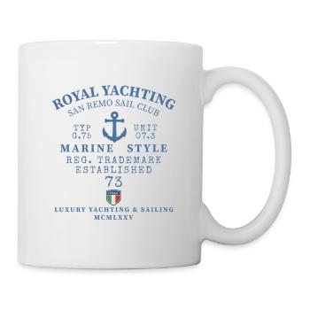 Elegant Marine Yacht Club Logo - Mug - white - Right
