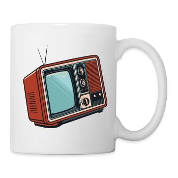 Retro Illustrated Pop Art Television - Mug - white - Right