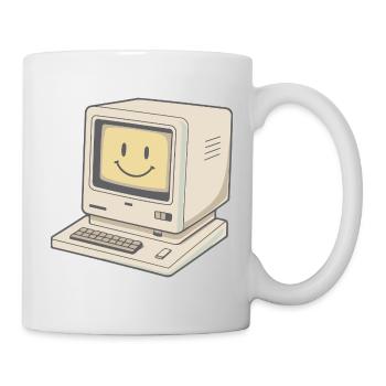 PC Retro Vintage Smile - Tasse - Weiß - Rechts