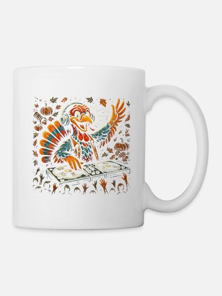 Herbst Türkei DJ Kunstwerk - Tasse - Weiß