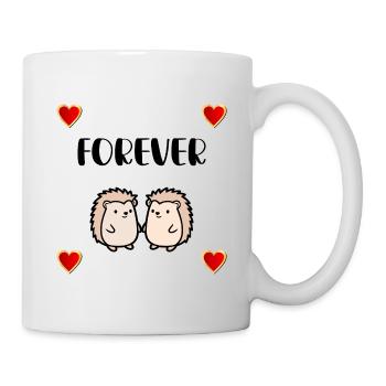 Igel Liebe für immer - Tasse - Weiß - Rechts