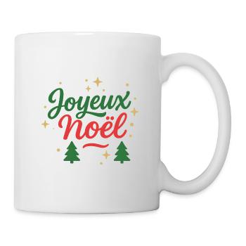 Merry Christmas design typo text Green Red - Mug - white - Right