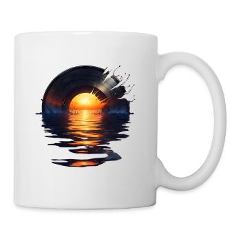 Vinyl Sunset - The Sound of Waves - Tasse - Weiß - Rechts