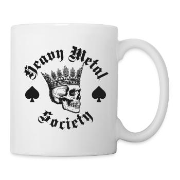 Heavy Metal Society mit Crown Skull Design - Tasse - Weiß - Rechts