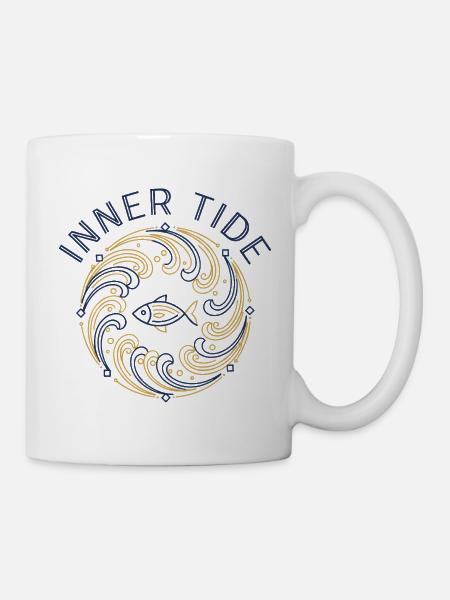 Innerer Gezeitenfluss - Tasse - Weiß
