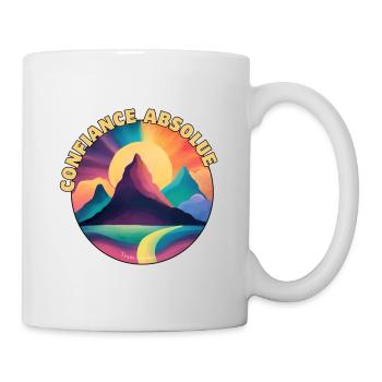 Absolute Trust Regenbogenberge - Tasse - Weiß - Rechts
