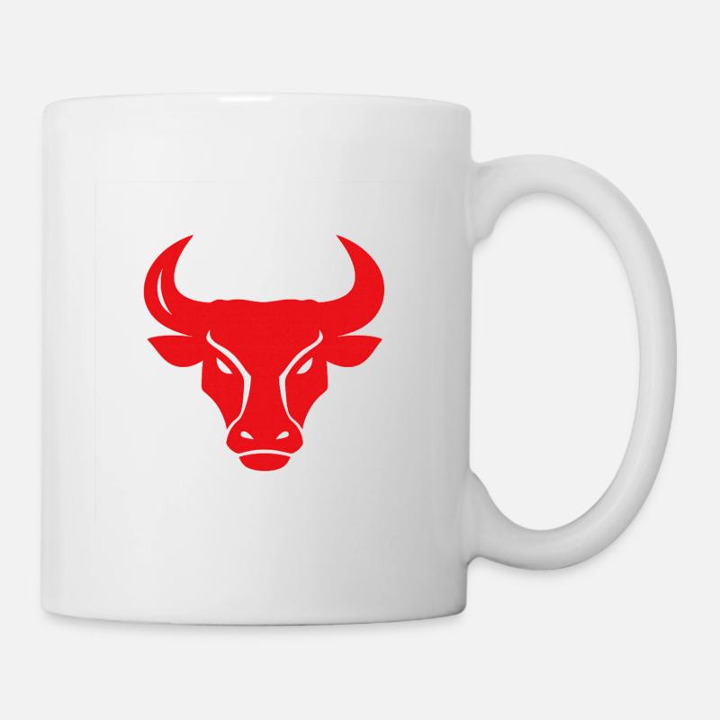 Bull Head Vector - Mug - white