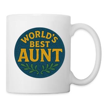 World's Best Aunt Patch - Mug - white - Right
