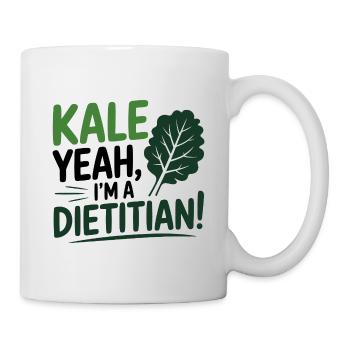 KALE YEAH, ICH BIN ERNÄHRUNGSBERATERIN Ernährungsexpertin - Tasse - Weiß - Rechts