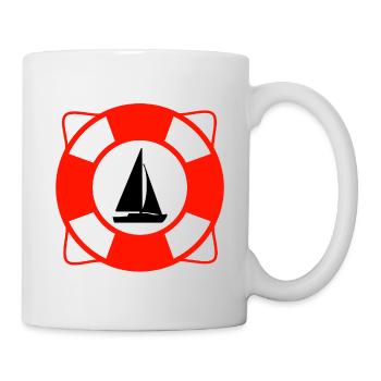 Voile - Mug blanc - blanc - Droite