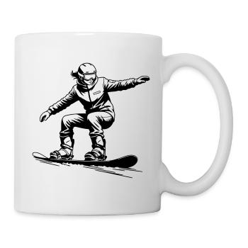 Cool Snowboarder - Snowboard Graphic - Mug - white - Right