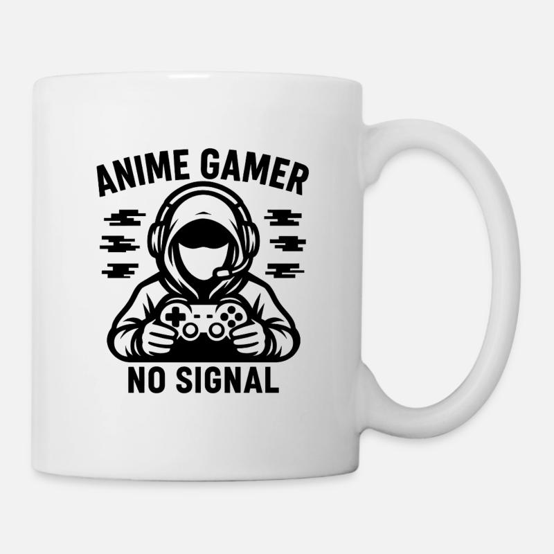 Anime Gamer Without Signal - Mug - white
