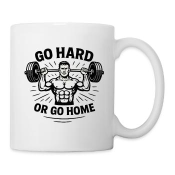 Go Hard Or Go Home Weightlifting - Mug - white - Right