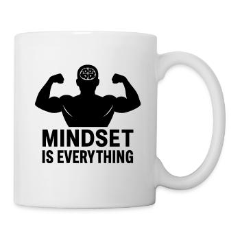 HeadPower muscles: Mindset is everything - Mug - white - Right