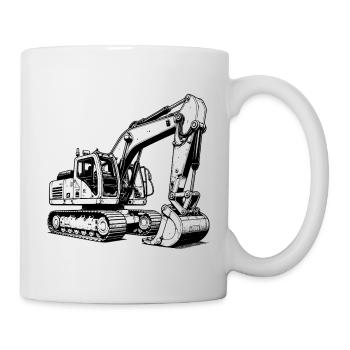 Excavatrice jouet - I Shovel Children’s Dreams Free - Mug blanc - blanc - Droite