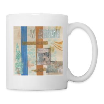 Abstrakte Collage - Tasse - Weiß - Rechts