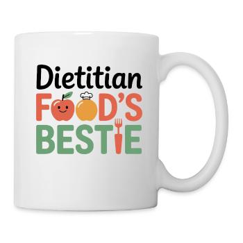 Dietitian Food's Bestie Nutrition Expert  - Mug - white - Right