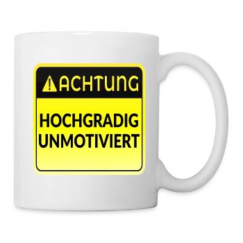 ATTENTION MOTIVATION FUNNY - Mug - white - Right