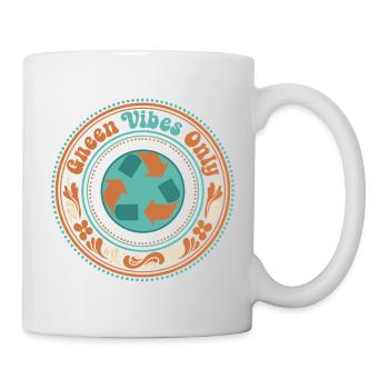 Pure green vibes - Mug - white - Right
