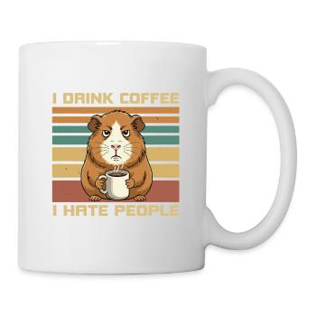Grumpy Guinea Pig Coffee Quote - Mug - white - Right