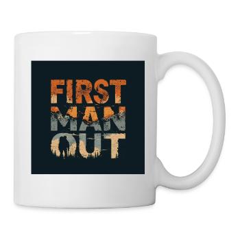 Premier homme à s’évader en montagne - Mug blanc - blanc - Droite