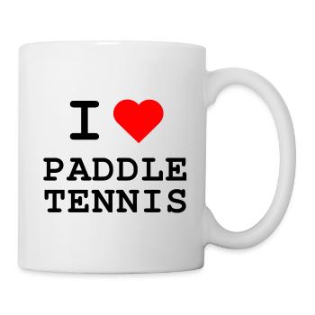 J’adore le paddle tennis - Mug blanc - blanc - Droite