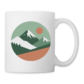 Scandinavian Mountain | Nordic Colors - Mug - white - Right