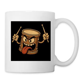 Aggressive Drum Monster - Mug - white - Right