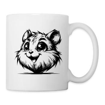 Lustiges Hamsterlächeln Nager voller Lebensfreude - Tasse - Weiß - Rechts