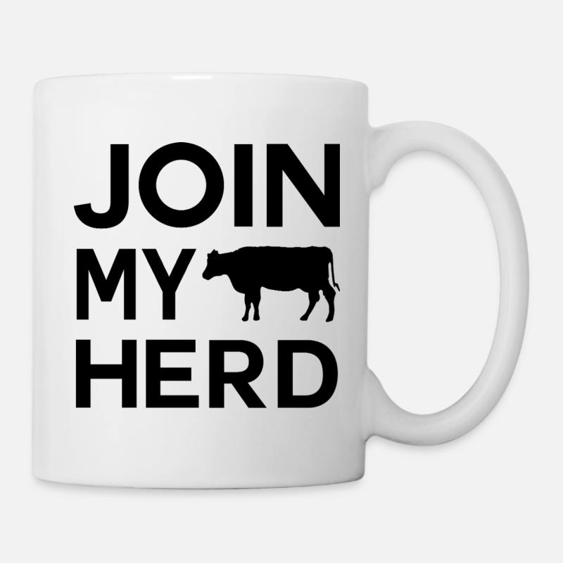 Bauer Design Join My Herd  - Tasse - Weiß