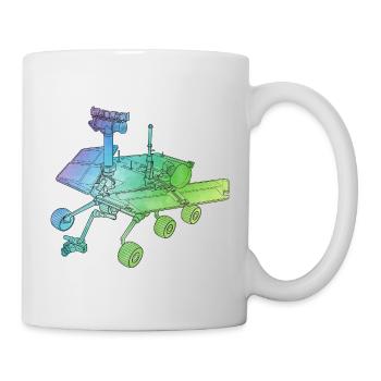 Aventure spatiale sur le rover martienne sur la planète rouge - Mug blanc - blanc - Droite