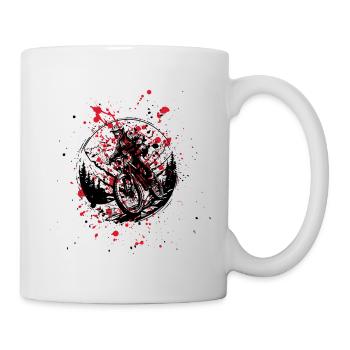ATV on red and black spots - Mug - white - Right