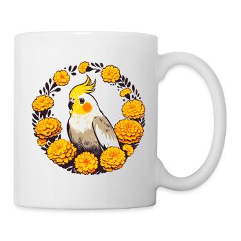 Sunny Cockatiel in Marigold Ring - Mug - white - Right