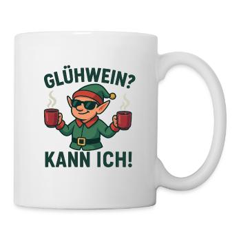 Glühwein Elf mit zwei Tassen - Tasse - Weiß - Rechts