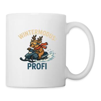Wintermodus Profi - Tasse - Weiß - Rechts