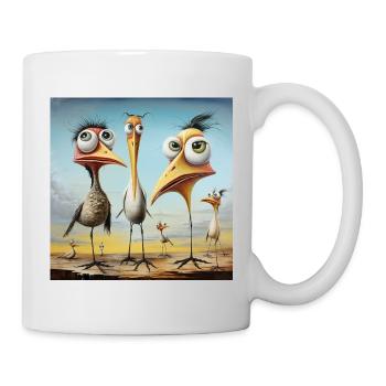 Coastal Gossip: Bizarre Bird Troop - Mug - white - Right