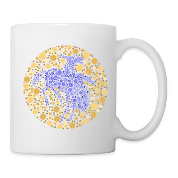 Reiter Rodeo Farbtest - Tasse - Weiß - Rechts