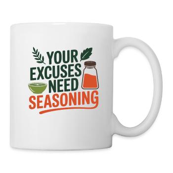Vos excuses nécessitent un expert diététicien en assaisonnement - Mug blanc - blanc - Droite