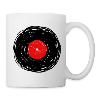 Vinylalbum Doodle Lines Skizze - Tasse - Weiß - Rechts