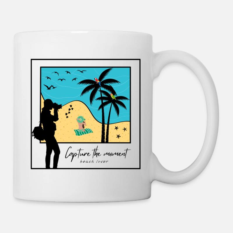Capture the moment beach lover - Mug - white