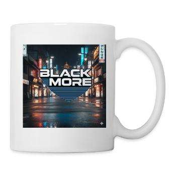 Black More Neon City Nachtdesign - Tasse - Weiß - Rechts